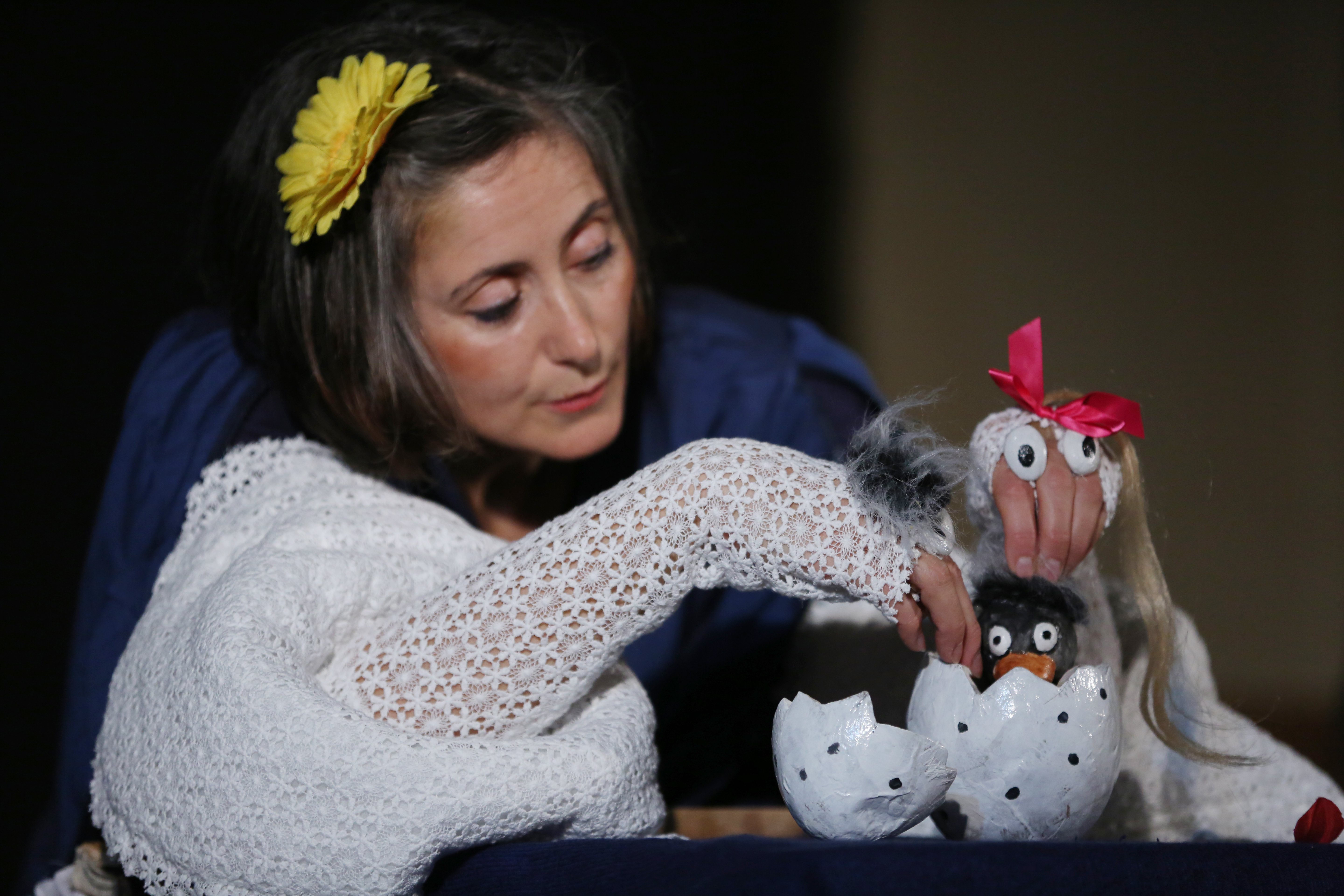 Puppenspielerin Christiane Weidringer